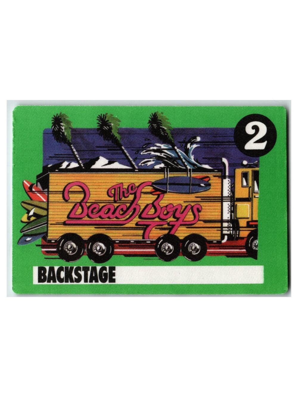 The Beach Boys Backstage Pass Mason Badge Products Number 2 Concert VIP